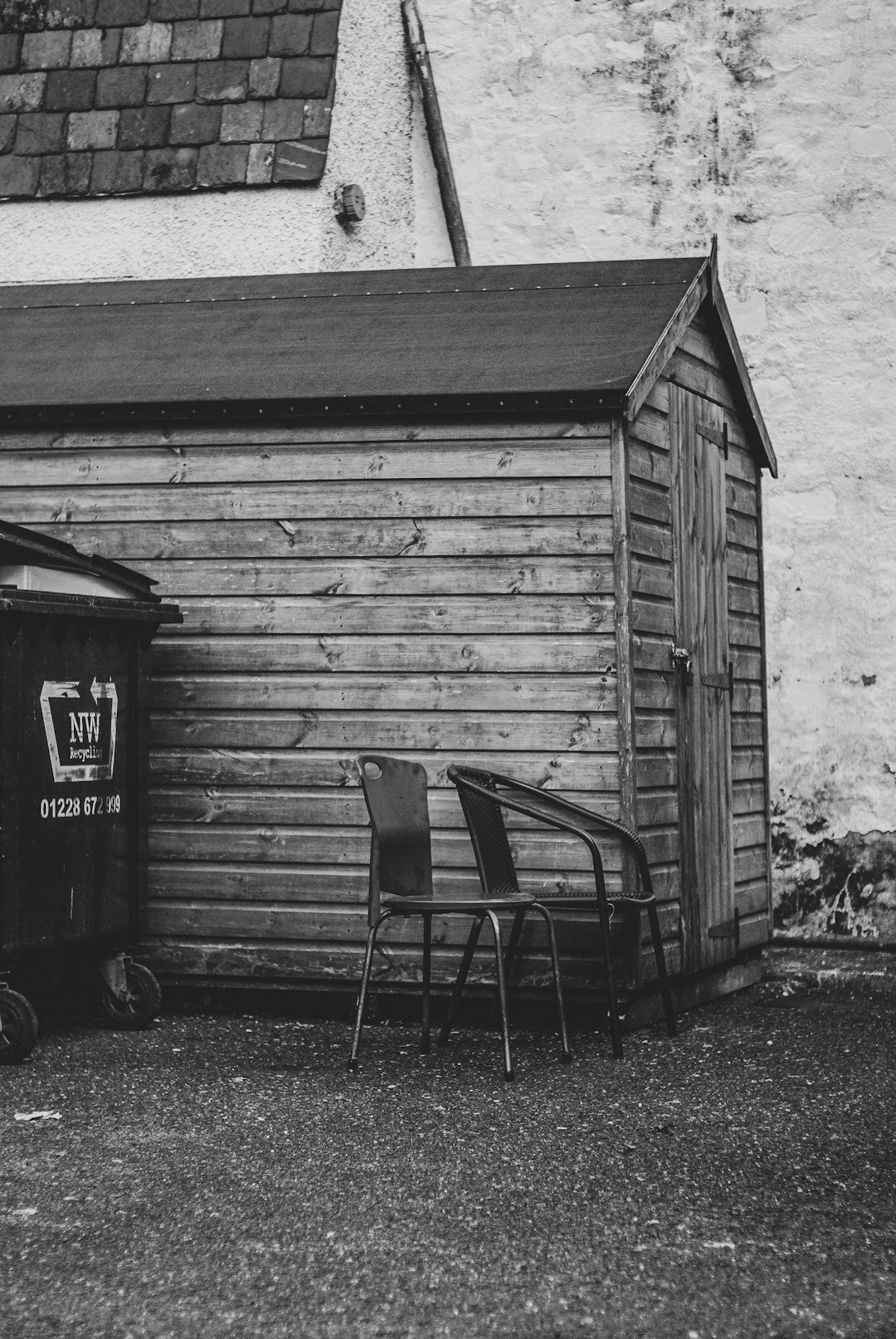 compost bin in backyard